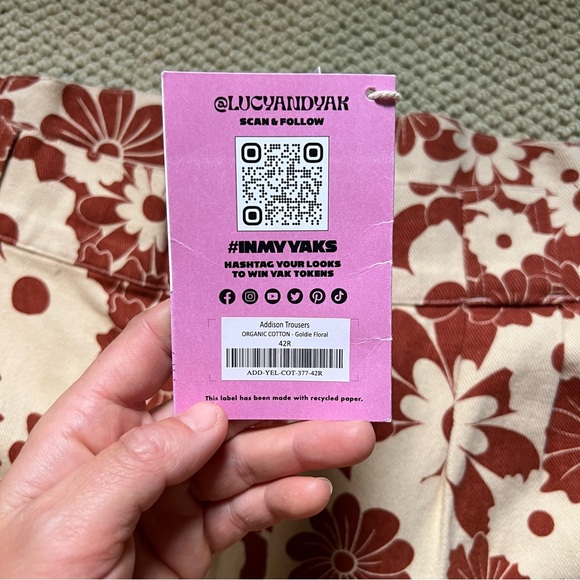 NWT Lucy and Yak Addison Trousers - Picture 6 of 12